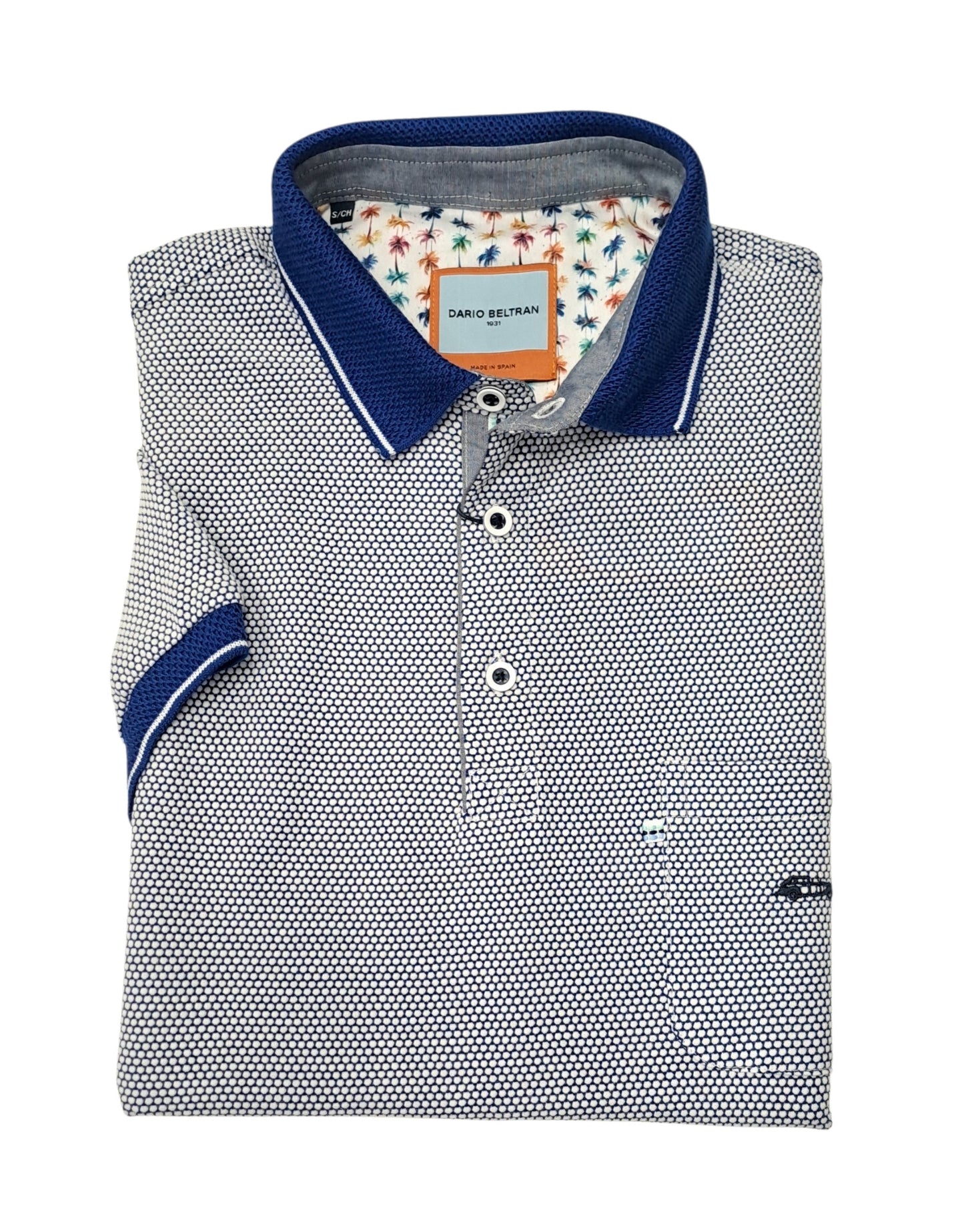 Dario Beltran Short Sleeve Polo - Royal Blue