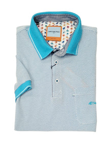 Dario Beltran Short Sleeve Polo - Teal