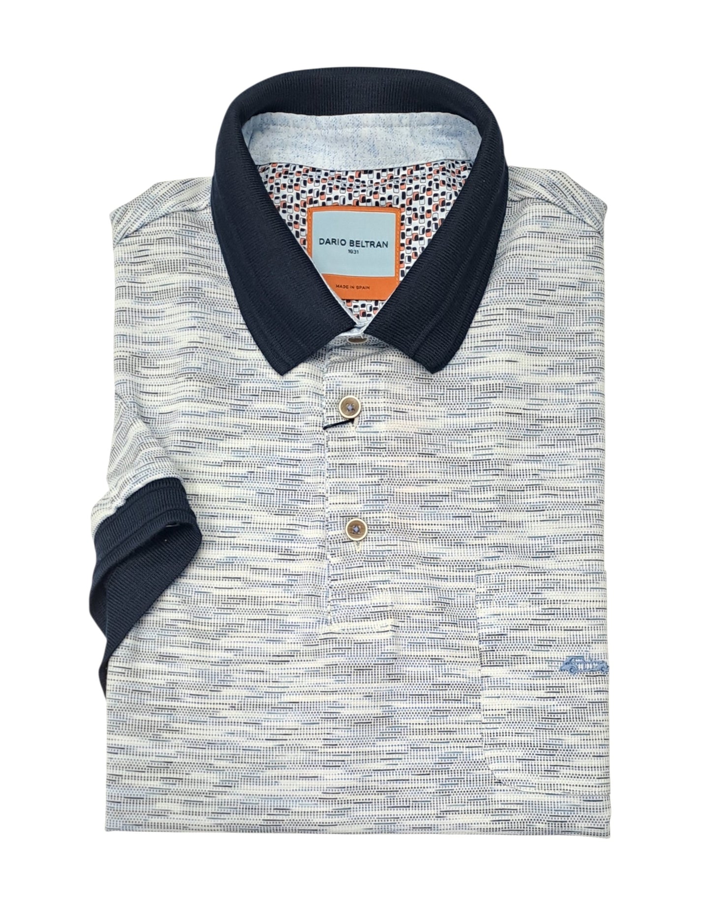 Dario Beltran Short Sleeve Polo - Blue