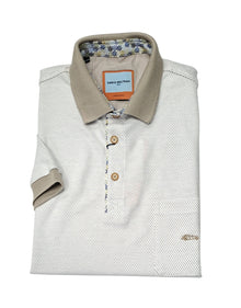 Dario Beltran Short Sleeve Polo - Beige