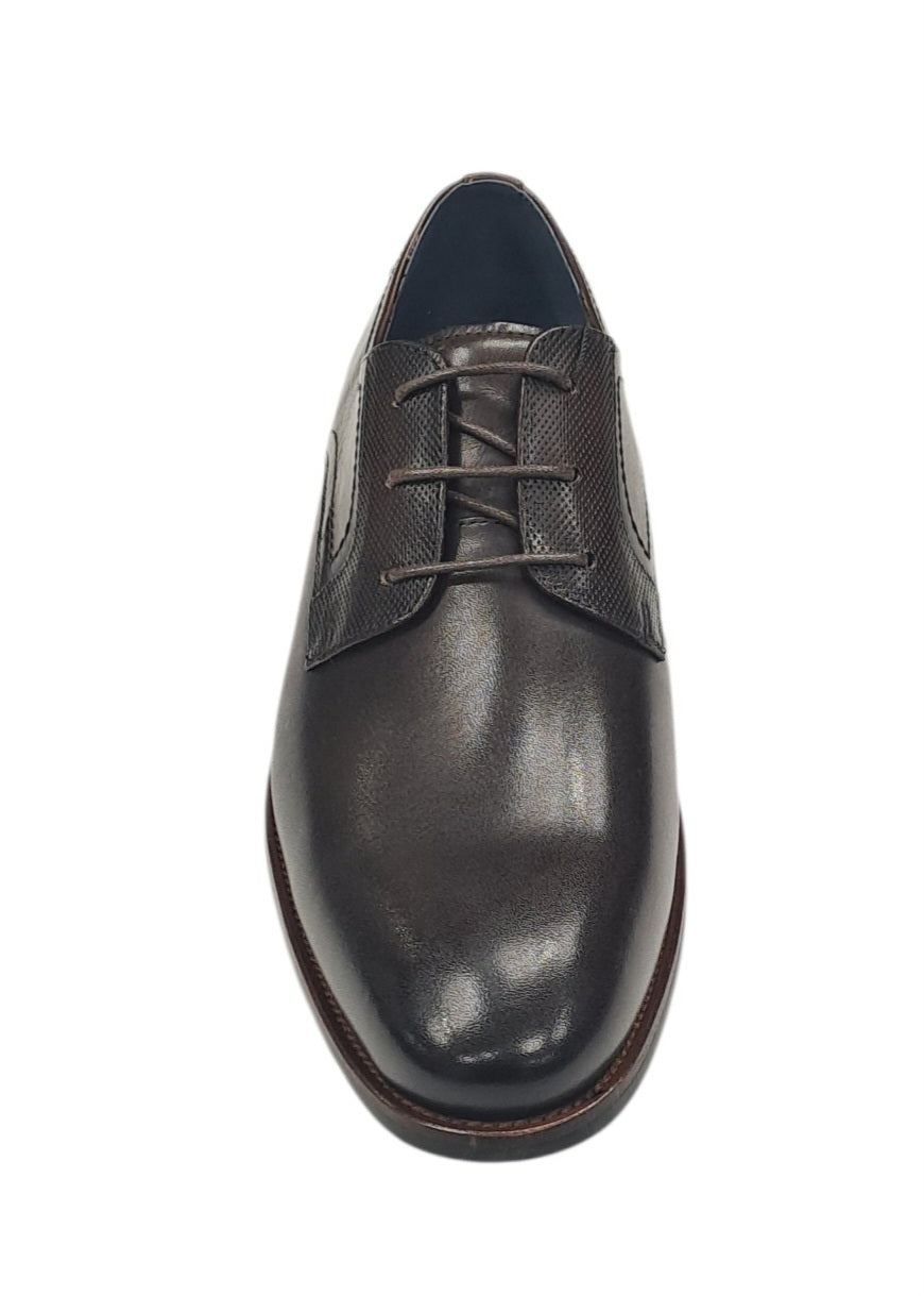 Escape Solid Bond Laced Dress Shoe - Mahogany
