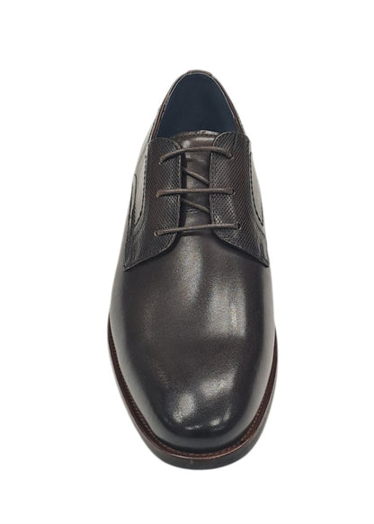 Escape Solid Bond Laced Dress Shoe - Mahogany
