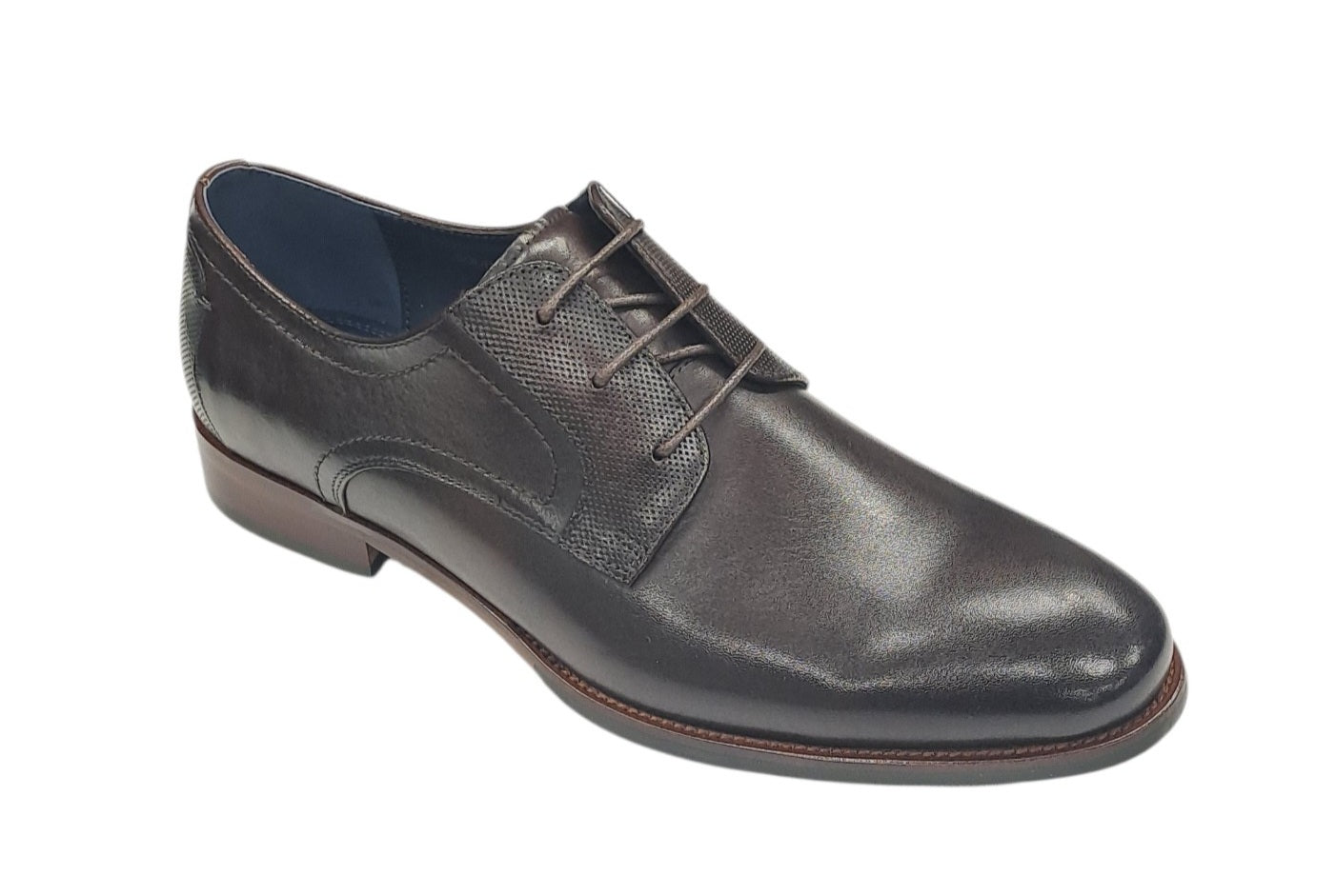 Escape Solid Bond Laced Dress Shoe - Mahogany