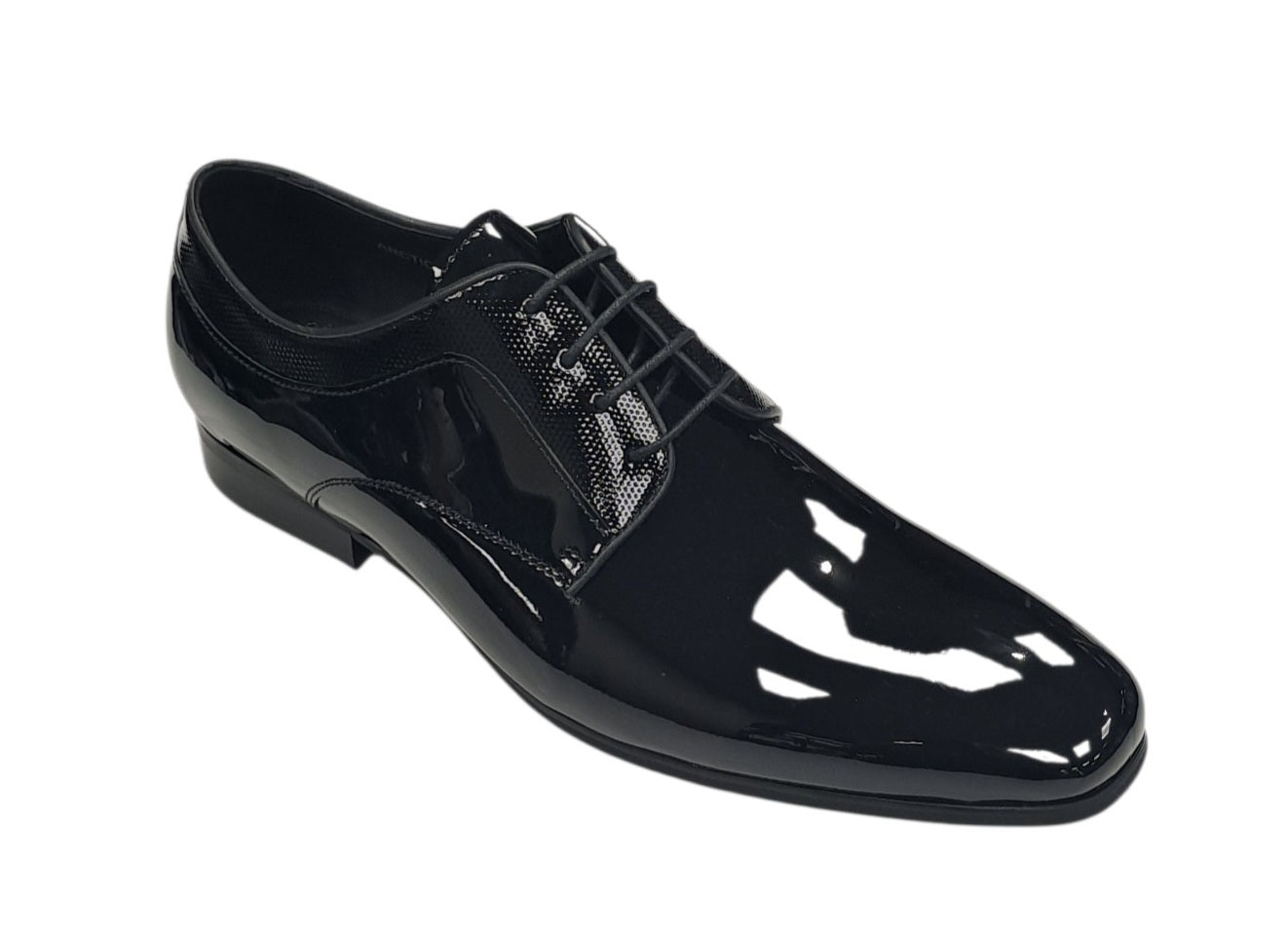 Escape Arctic Fox Patent Black Dress Shoe - Black