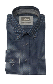 Casa Moda Long Sleeve Casual Shirt 100 - Blue