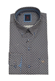 Andre Murphy Long Sleeve Casual Shirt - Beige