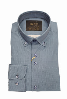 6th Sense Button Down Performance Shirt - 19 Ashley Blue