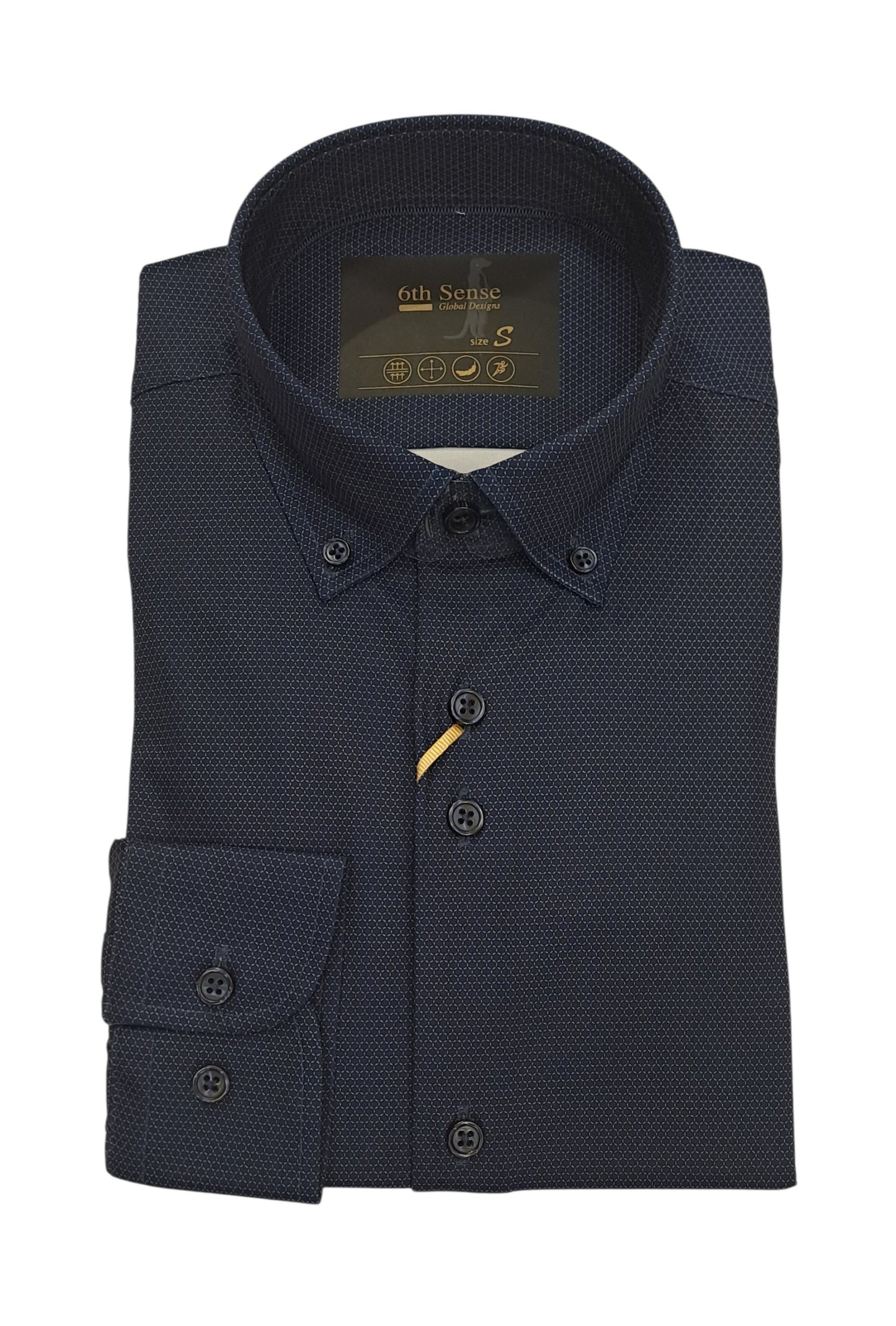 6th Sense Button Down Performance Shirt - 19 Dress Blue