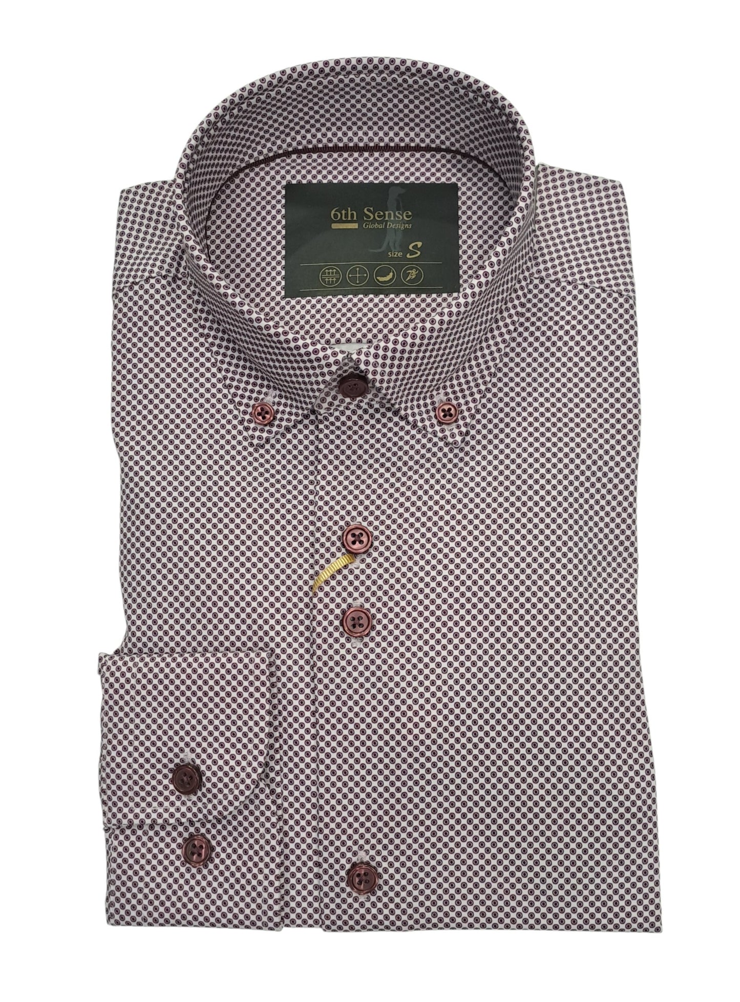6th Sense Button Down Performance Shirt - Potent Purple