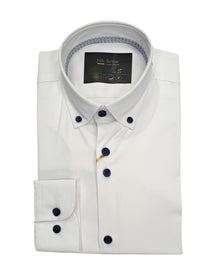 6th Sense Button Down Travel Shirt - White