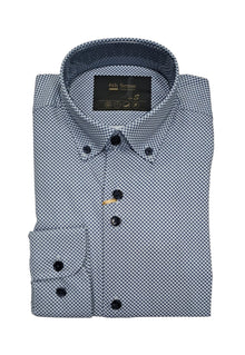 6th Sense Button Down Performance Shirt - Dress Blue