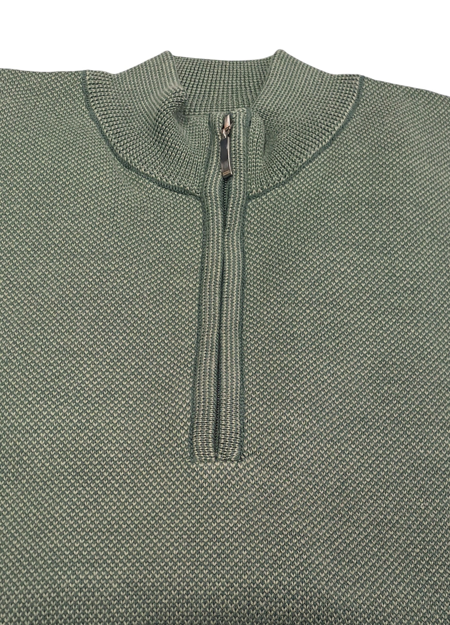 White Label Taylor Half Zip Sweater - Dark Green