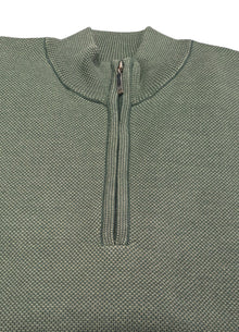 White Label Taylor Half Zip Sweater - Dark Green