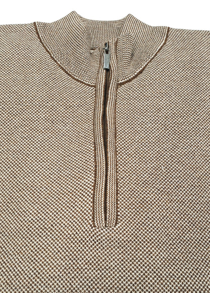 White Label Taylor Half Zip Sweater - Beige
