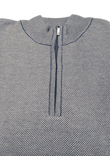 White Label Taylor Half Zip Sweater - Mid Blue