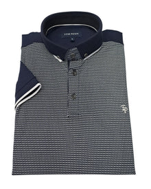 Tom Penn Short Sleeve Polo Shirt - Navy