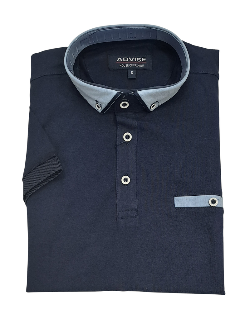 Advise Short Sleeve Polo Shirt 284 - Navy