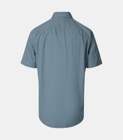 Casa Moda Short Sleeve Casual Shirt 300 - Green