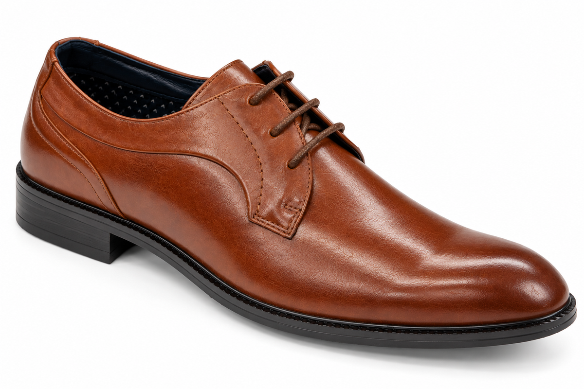 Pope Mens Twizel Formal Dress Shoe - Cognac