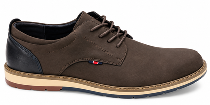 Pope Mens Greymouth Smart Casual Shoe - Walnut