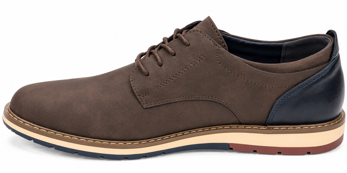 Pope Mens Greymouth Smart Casual Shoe - Walnut