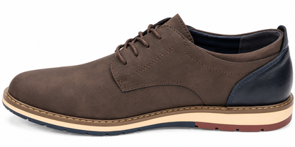 Pope Mens Greymouth Smart Casual Shoe - Walnut