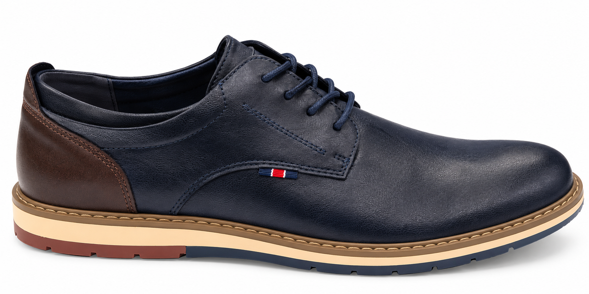 Pope Mens Greymouth Smart Casual Shoe - French Blue