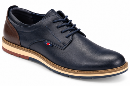 Pope Mens Greymouth Smart Casual Shoe - French Blue