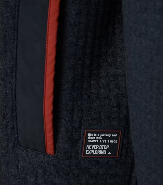 Casa Moda Full Zip Jacket - Navy/Orange