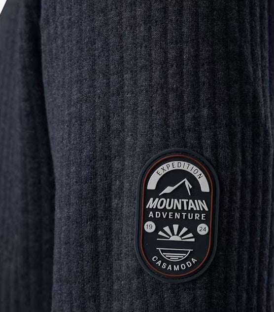 Casa Moda Full Zip Jacket - Navy/Orange