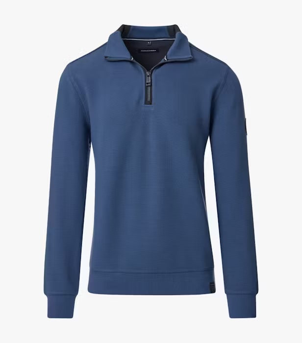 Casa Moda Half Zip Sweater 175 - Blue