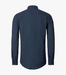 Casa Moda Long Sleeve Flannel Casual Shirt 100 - Dark Blue
