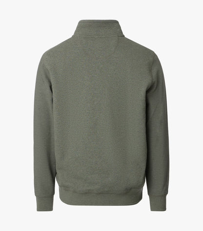 Casa Moda Half Zip Sweatshirt - Green