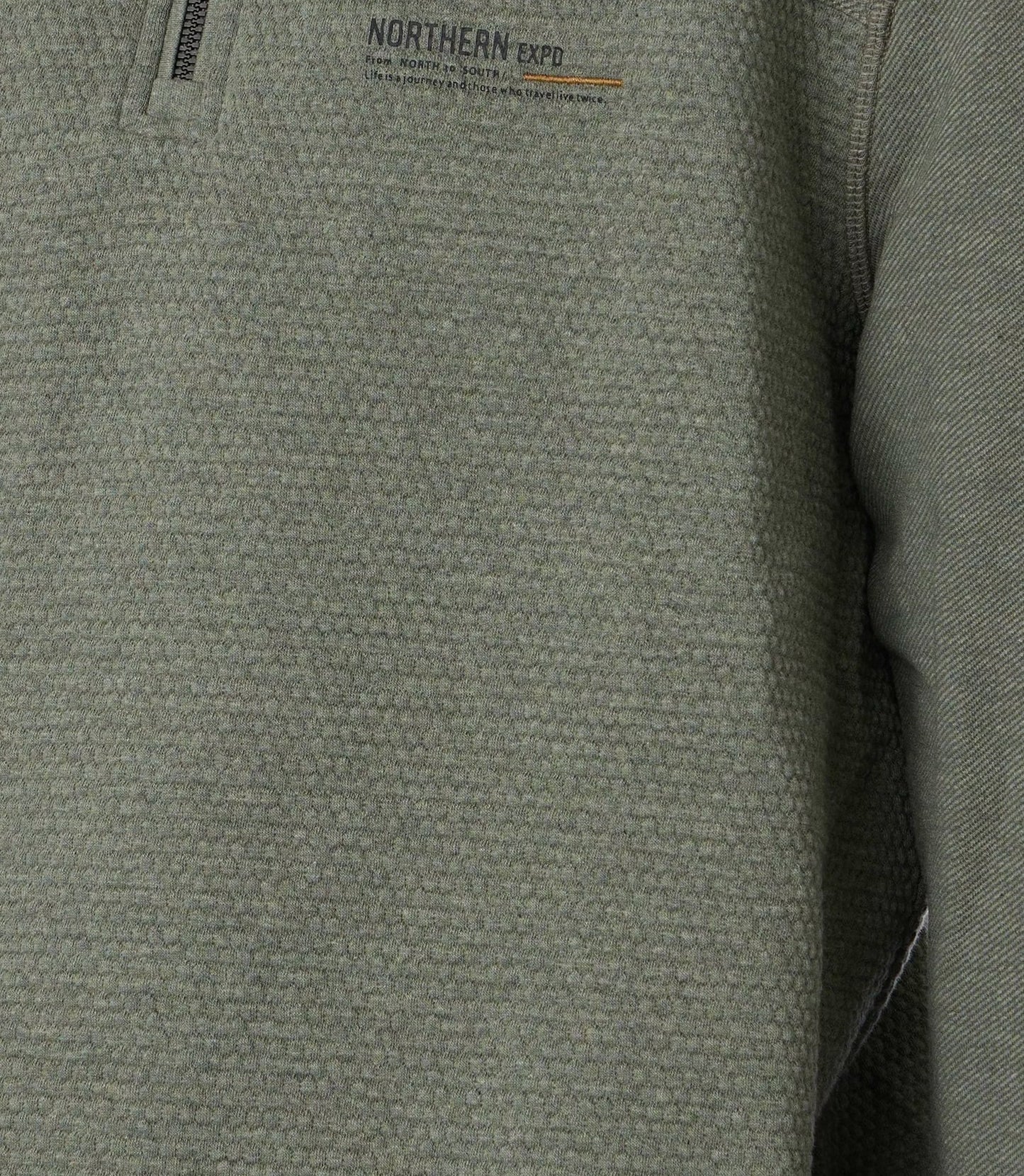 Casa Moda Half Zip Sweatshirt - Green