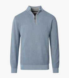 Casa Moda Troyer Half Zip Sweater 122 - Sky blue
