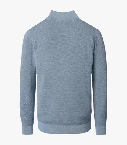 Casa Moda Troyer Half Zip Sweater 122 - Sky blue