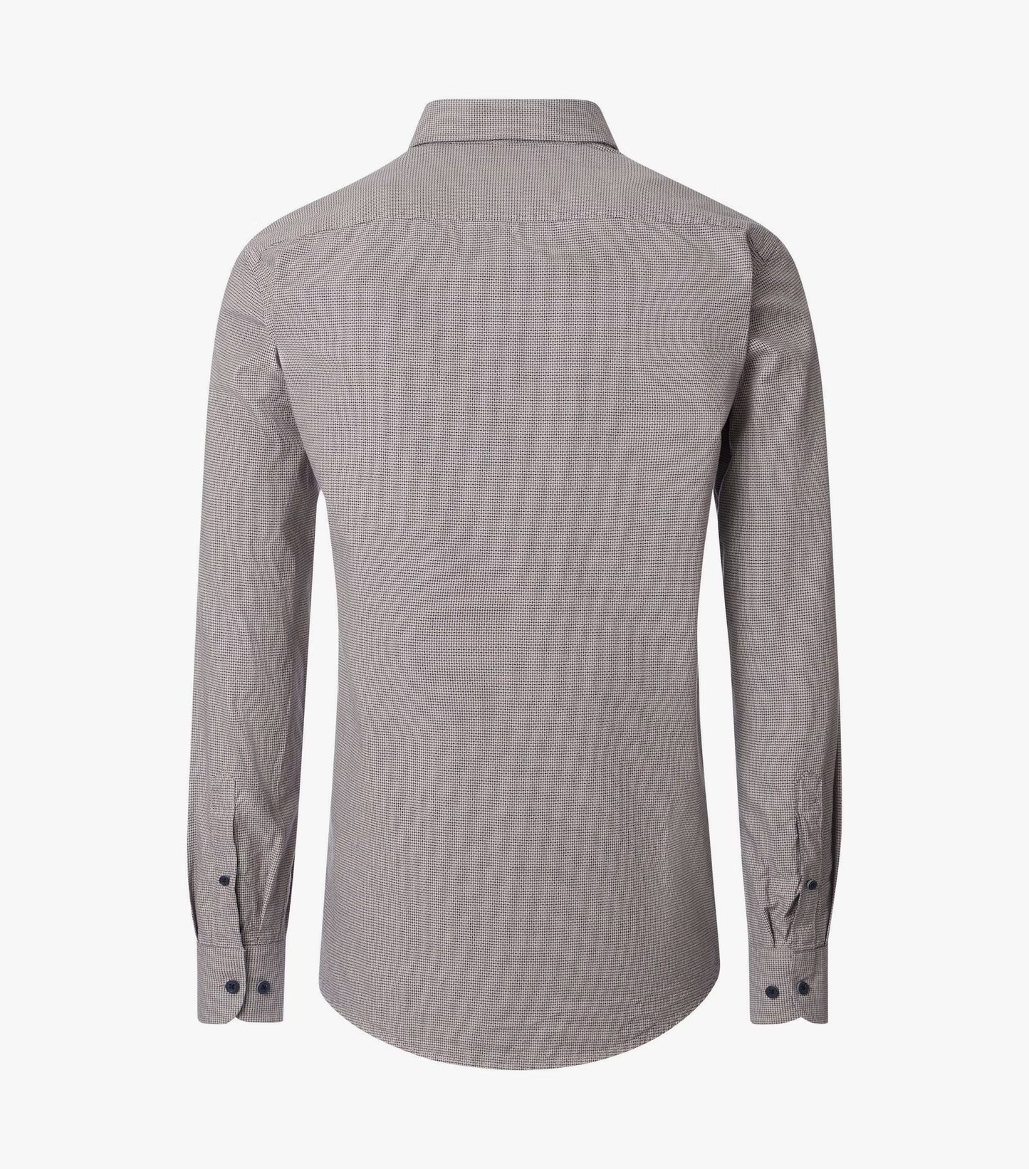 Casa Moda Long Sleeve Casual Shirt - Beige/Navy