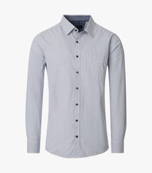 Casa Moda Long Sleeve Casual Shirt - Green/Blue