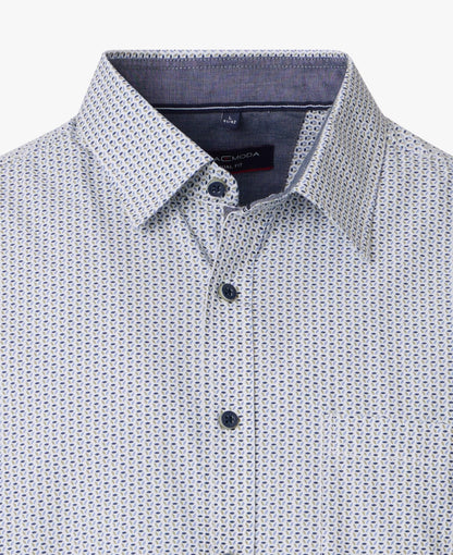 Casa Moda Long Sleeve Casual Shirt - Green/Blue