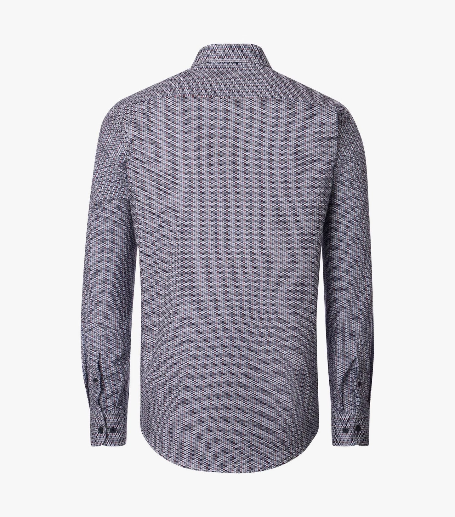 Casa Moda Long Sleeve Casual Shirt 400 - Red/Green