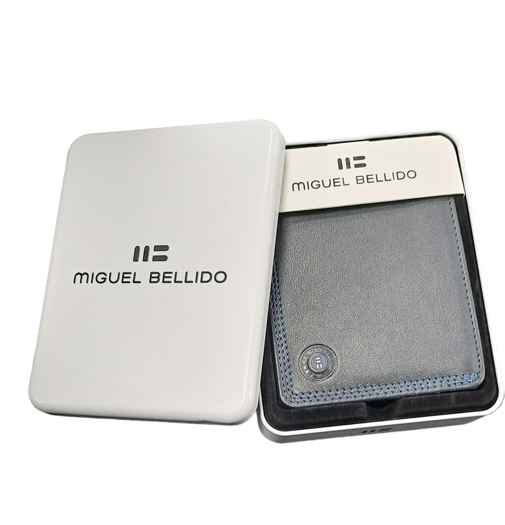 Miguel Bellido Leather Wallet 4928 - Navy