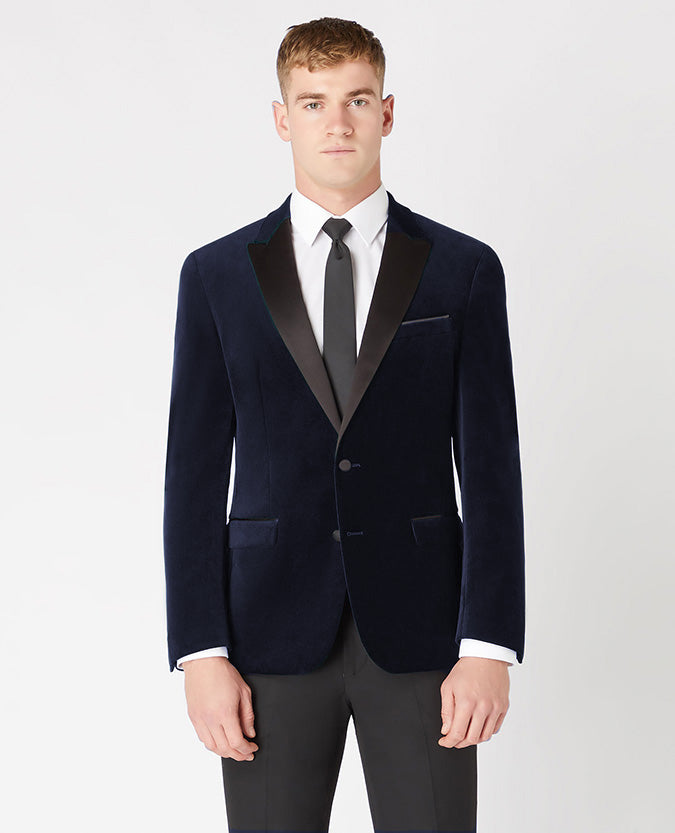 Remus Uomo Monti Slim Fit Tuxedo Jacket - Navy