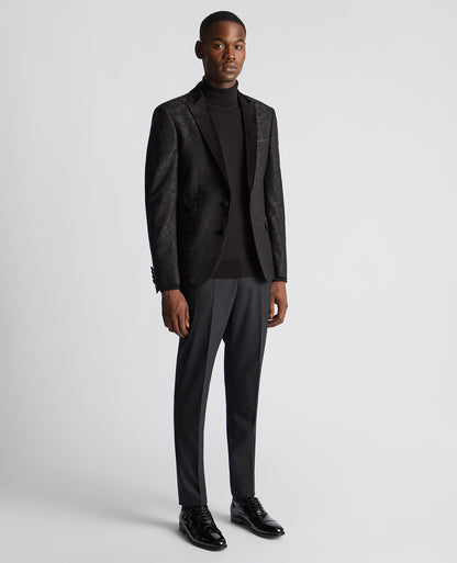 Remus Uomo Monti Z Slim Fit Tuxedo Jacket - Black