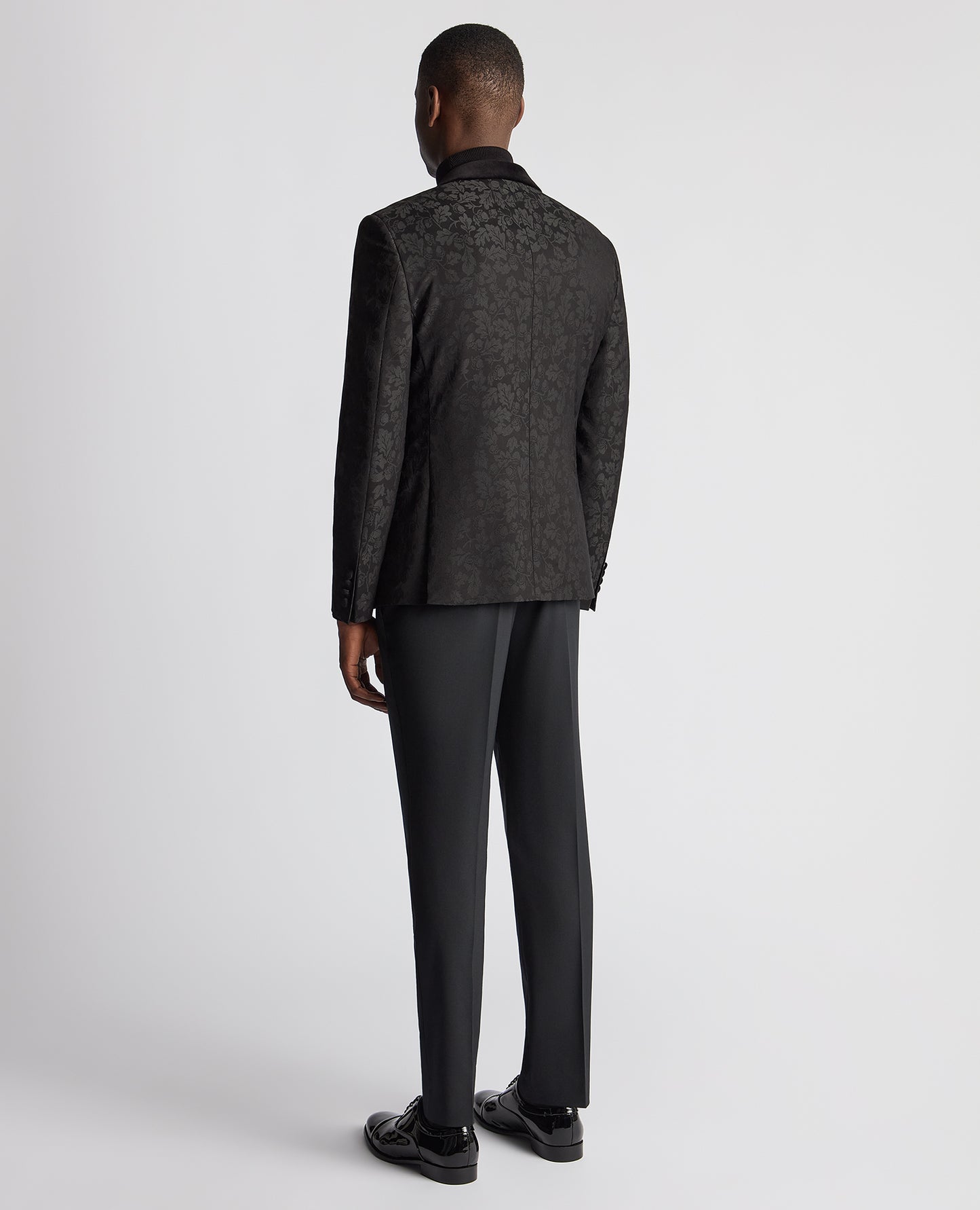 Remus Uomo Monti Z Slim Fit Tuxedo Jacket - Black