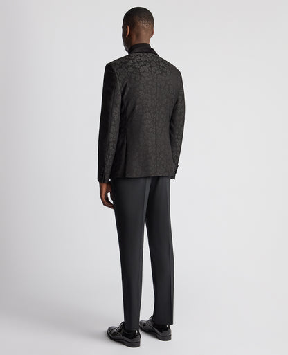 Remus Uomo Monti Z Slim Fit Tuxedo Jacket - Black