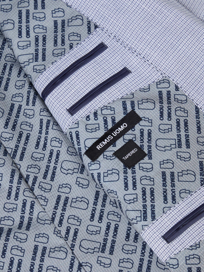 Remus Uomo Petro Tapered Fit Blazer Jacket - Sky Blue