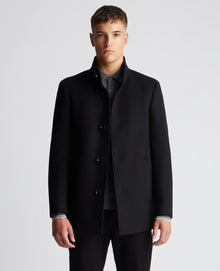 Remus Uomo Jonah Tapered Fit Tailored Coat - Black