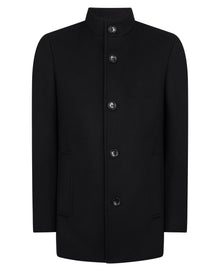 Remus Uomo Jonah Tapered Fit Tailored Coat - Black