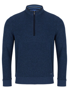 Daniel Grahame Casual Half Zip Sweater 27 - Blue