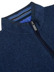 Daniel Grahame Casual Half Zip Sweater 27 - Blue